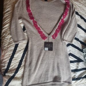 LAST CHANCE! NWT open back knit tunic dress